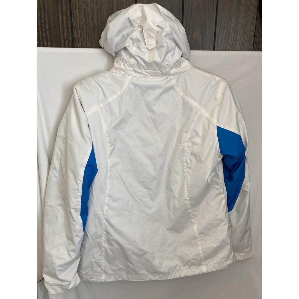 Columbia Interchange Women's White Blue Size XL Winter Coat Fleece Jacket Blue - Picture 13 of 13